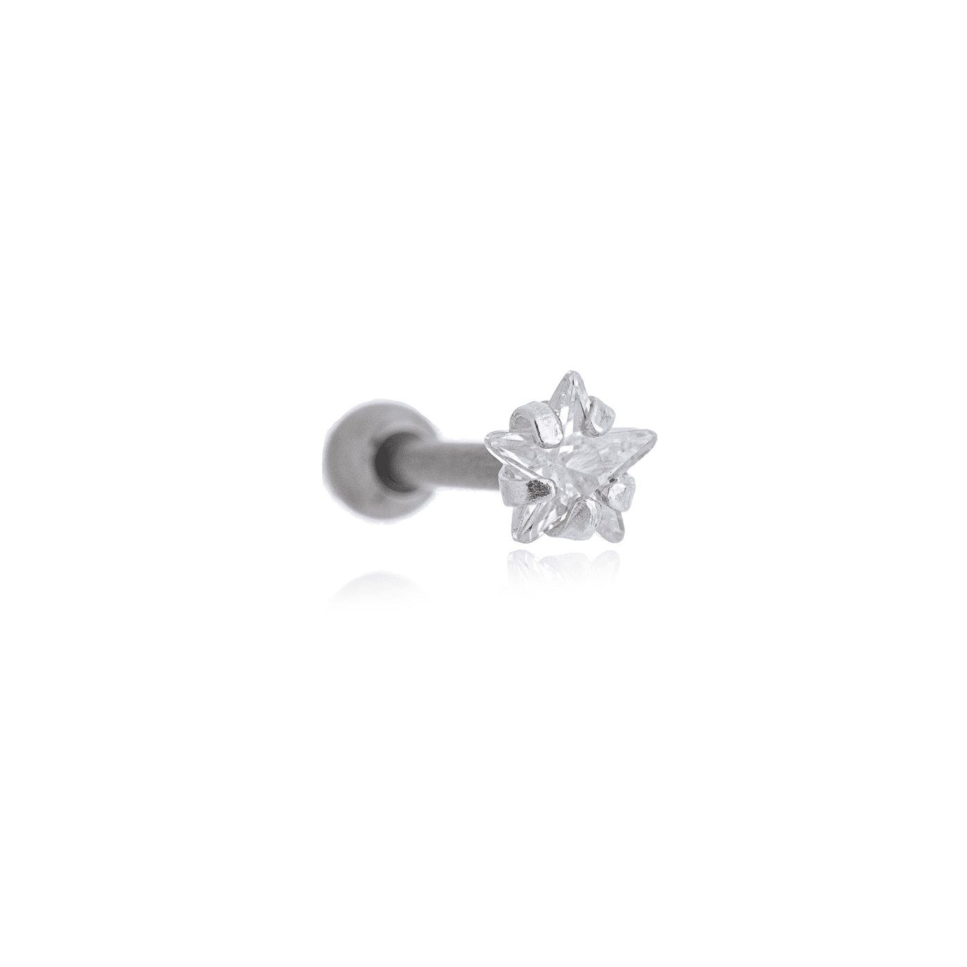 Piercing estrela em prata 925