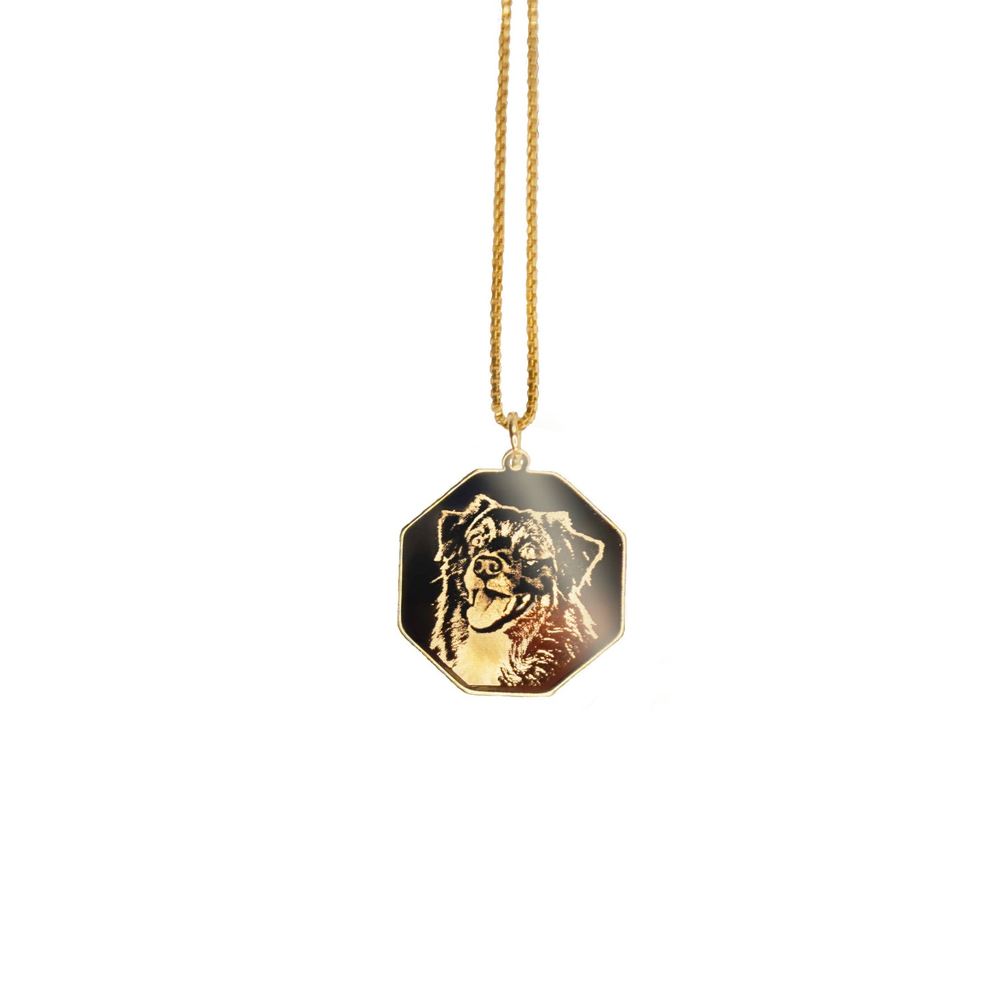 Gargantilha com pingente personalizado banhado a ouro 18k - Biju & Cia.