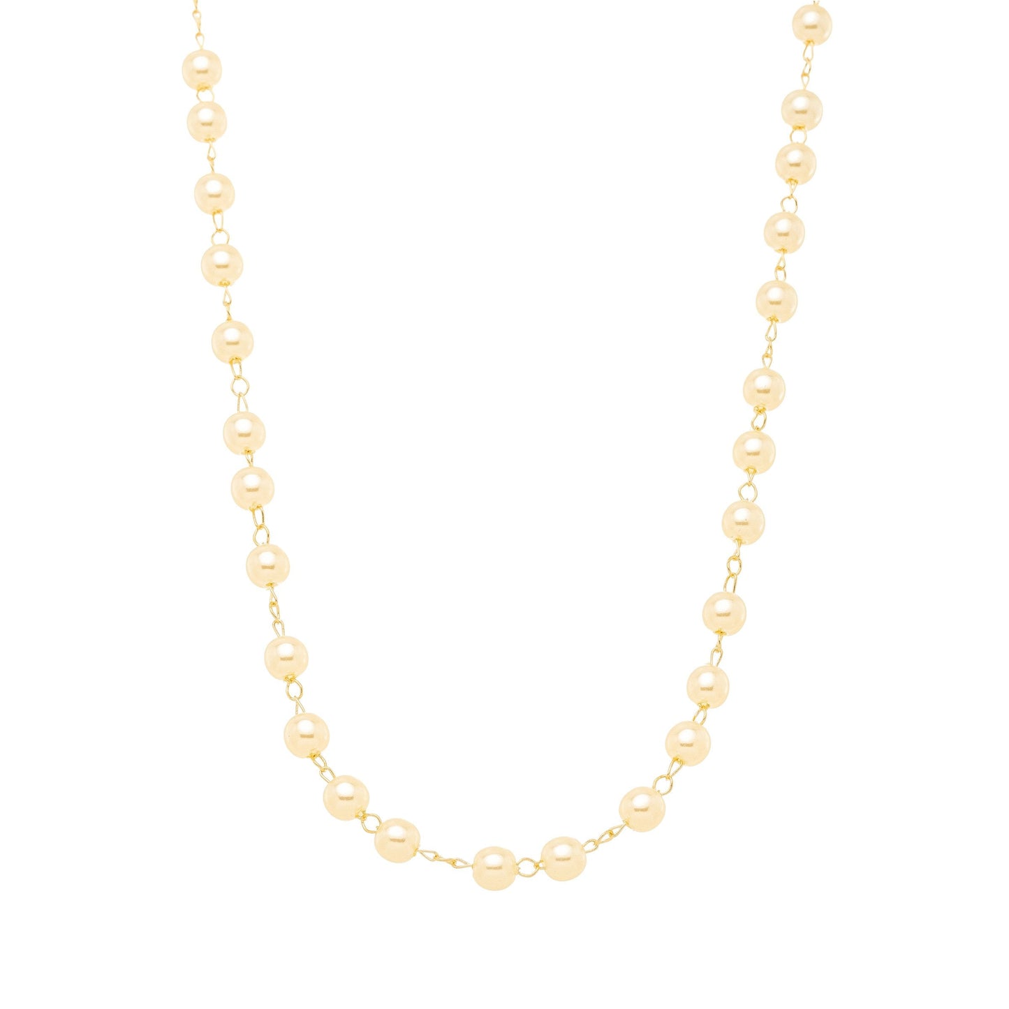 Choker de pérolas banhada a ouro 18k - Biju & Cia.