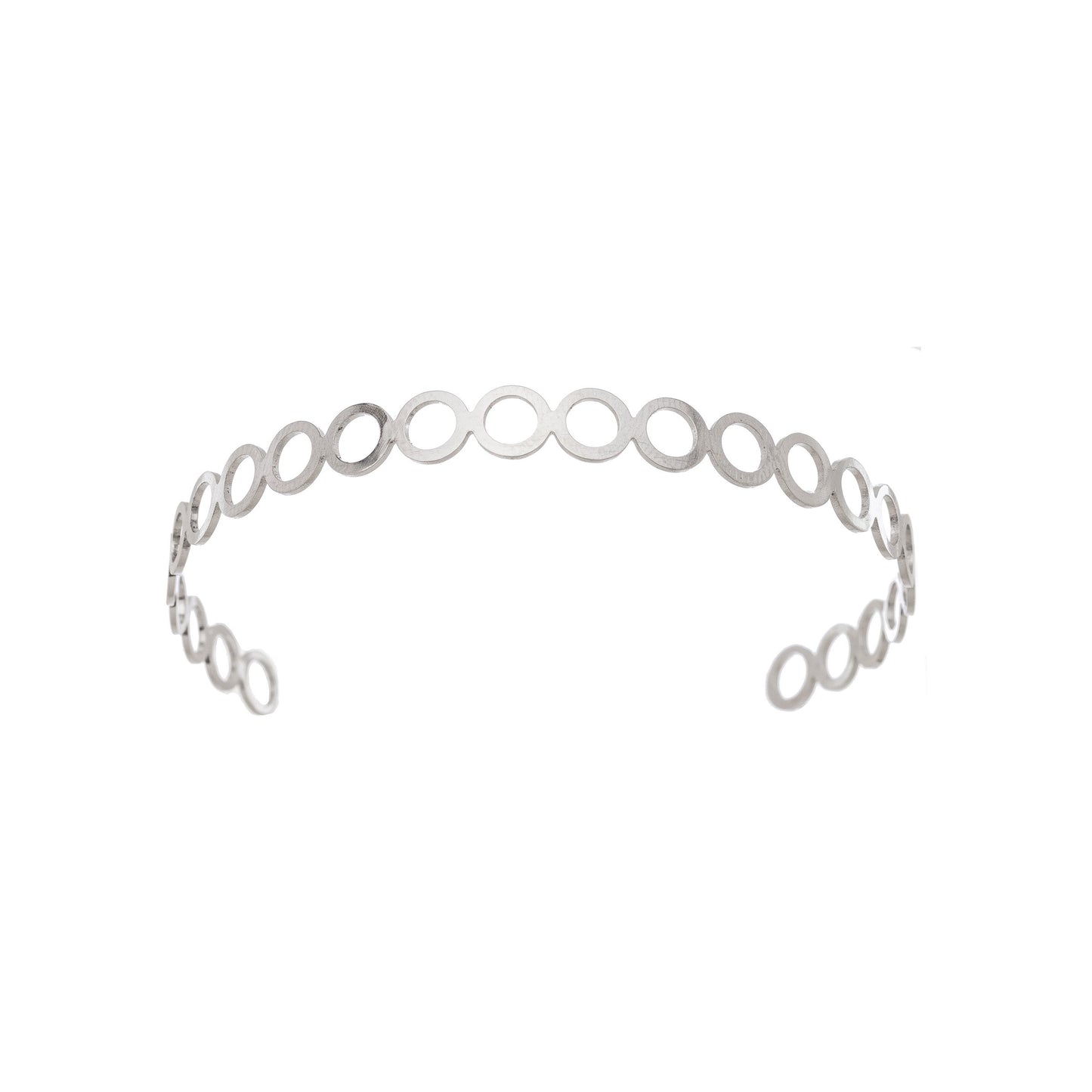 Bracelete vazado em aço inox