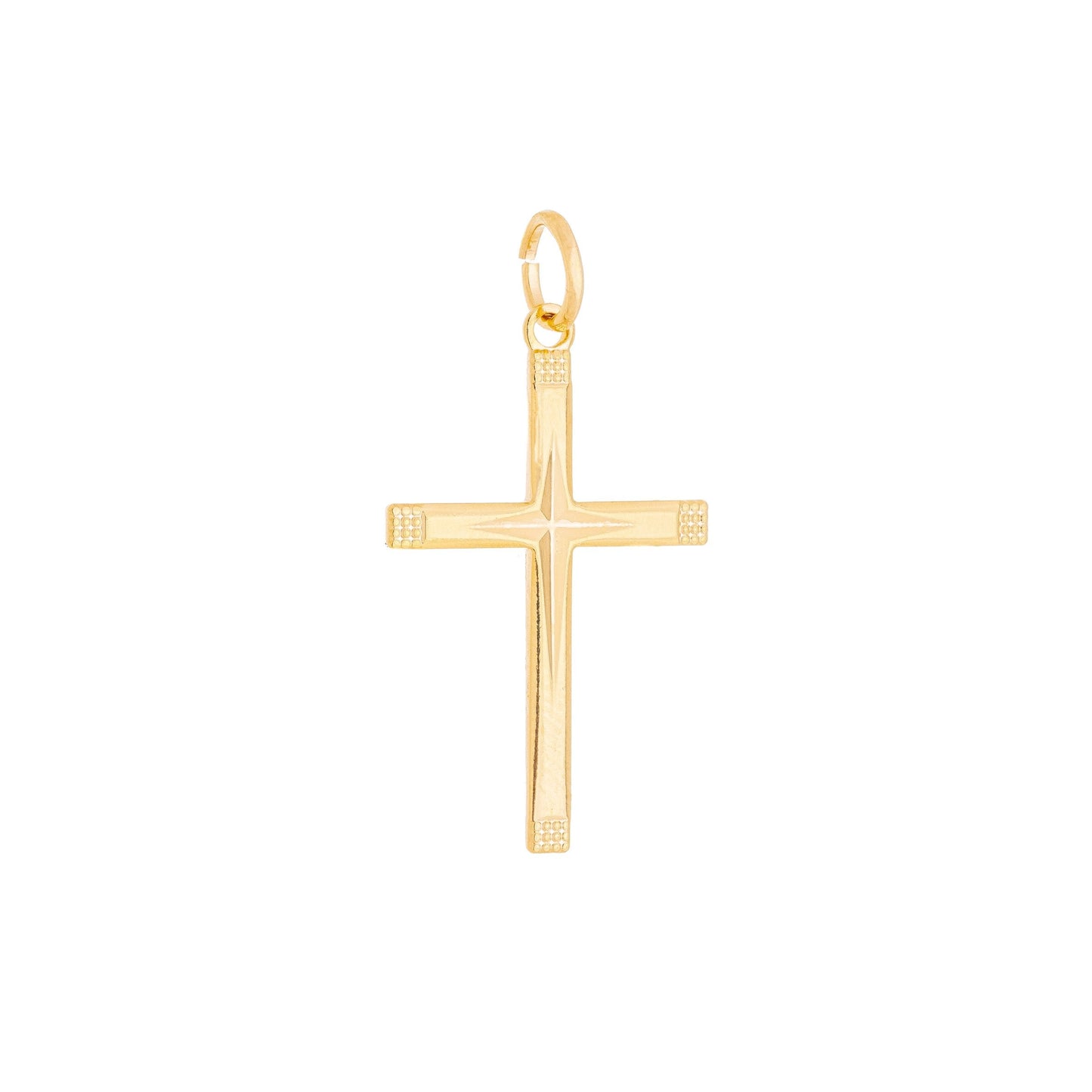 Pingente de cruz banhado a ouro 18k - Biju & Cia.