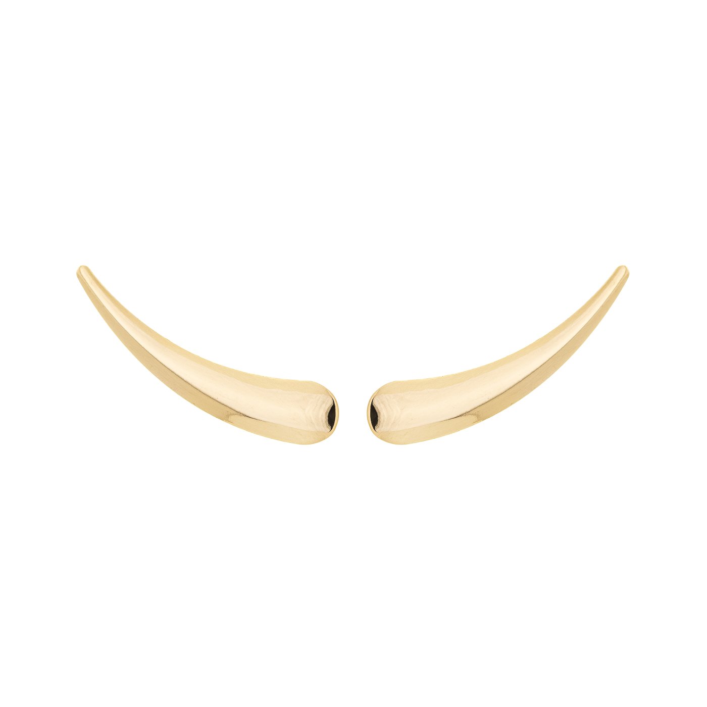 Brinco gota earcuff banhado a ouro 18k