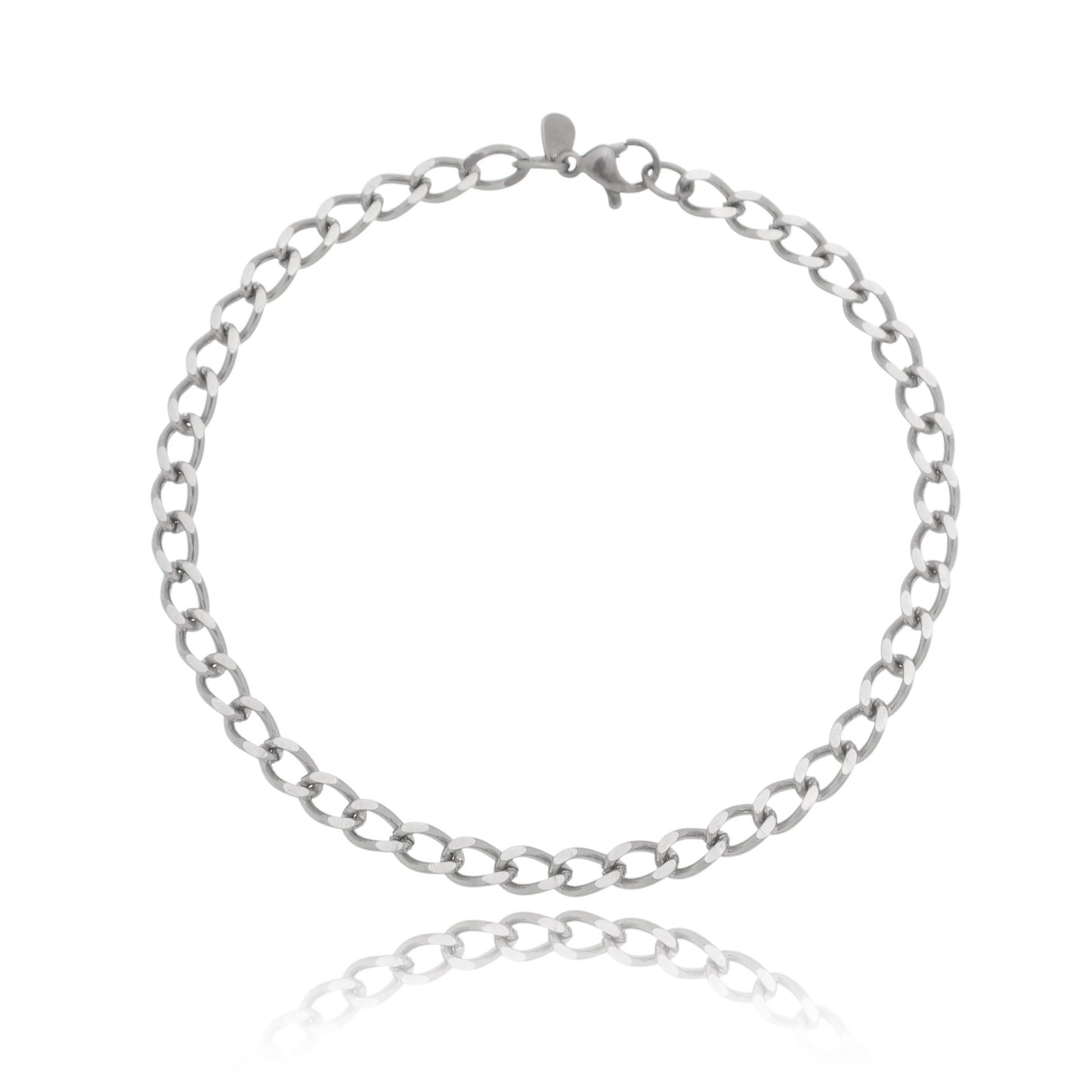 Pulseira masculina em aço inox