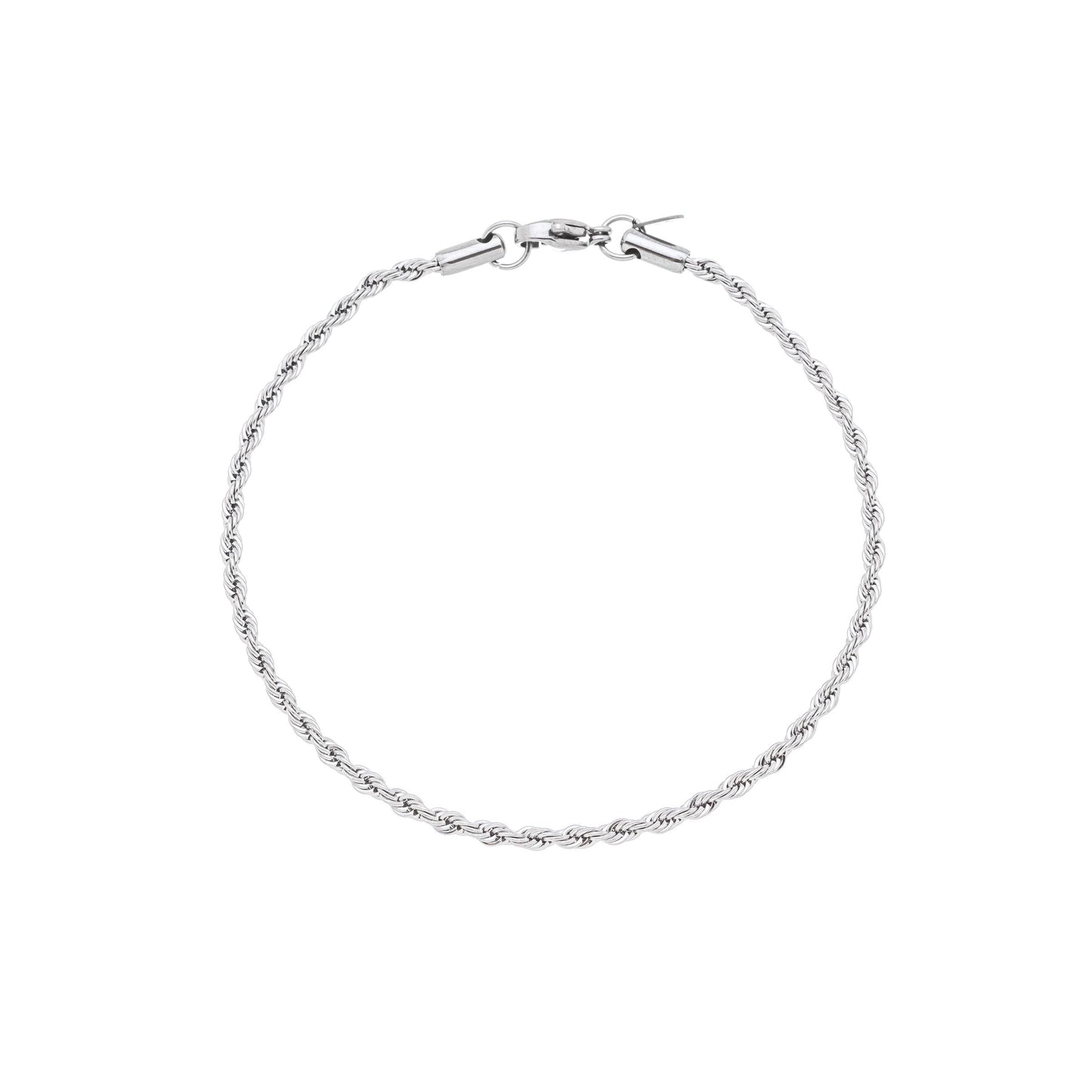 Pulseira cordão baiano em aço inox