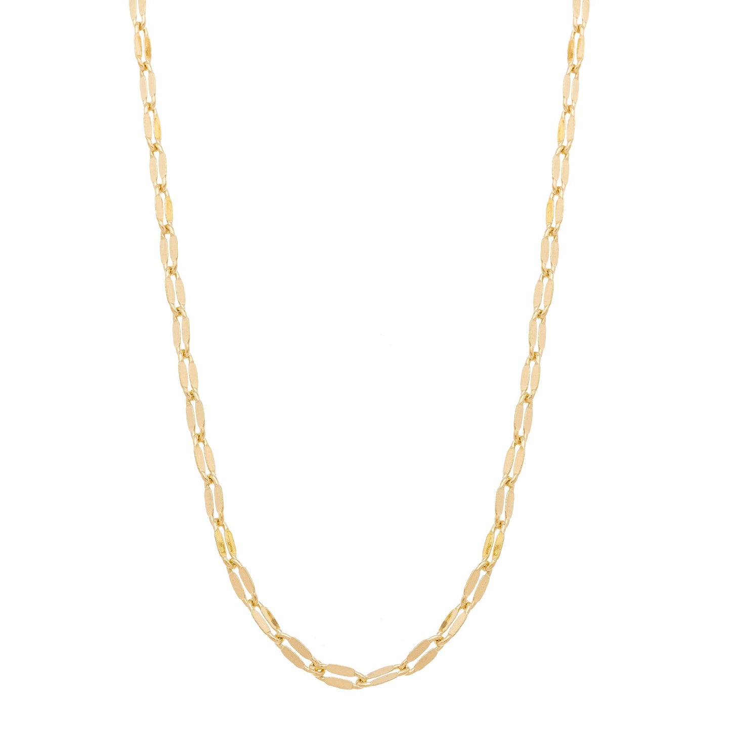 Corrente 70 cm banhada a ouro 18k - Biju & Cia.