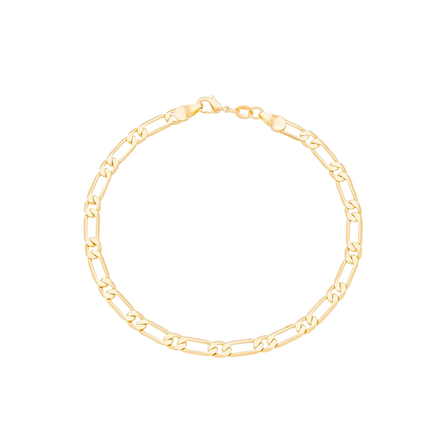 Pulseira masculina banhada a ouro 18k - Biju & Cia.