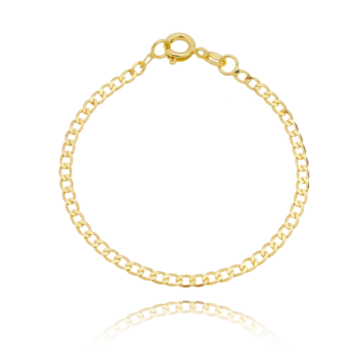 Pulseira infantil masculina banhada a ouro 18k - Biju & Cia.