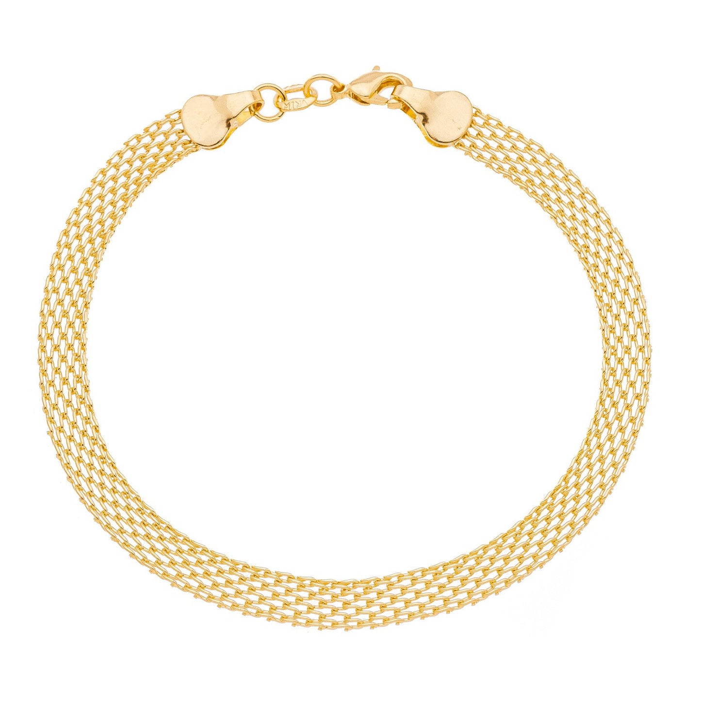 Pulseira redinha banhada a ouro 18k - Biju & Cia.