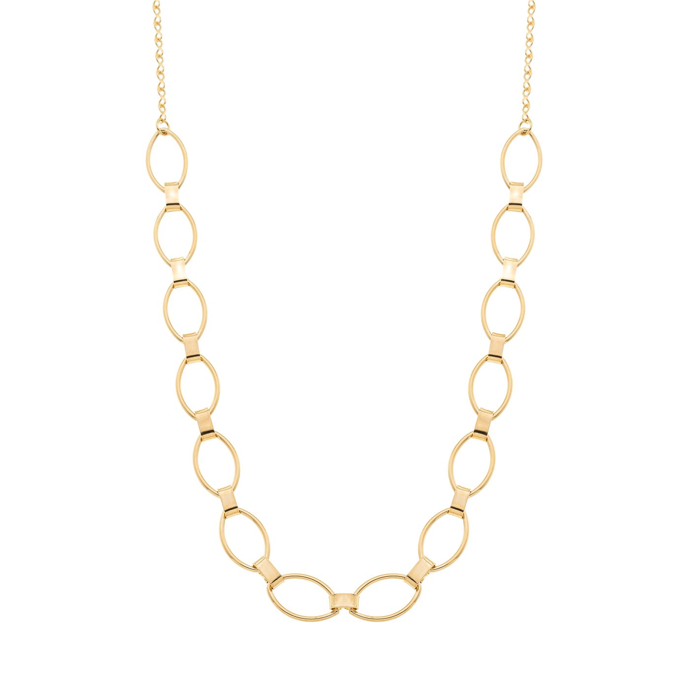 Choker com navetes vazados banhada a ouro 18k
