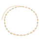 Choker com pedras coloridas banhada a ouro 18k - Biju & Cia.