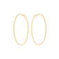 Argola oval passante banhada a ouro 18k - Biju & Cia.