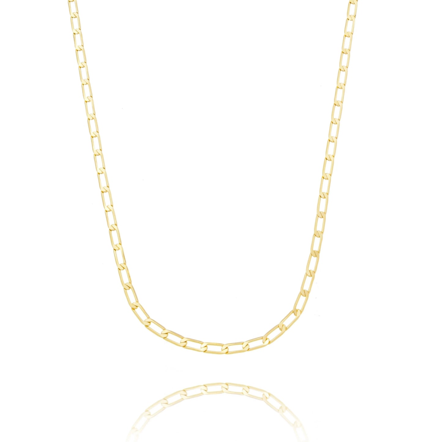 Corrente 70 cm banhada a ouro 18k - Biju & Cia.