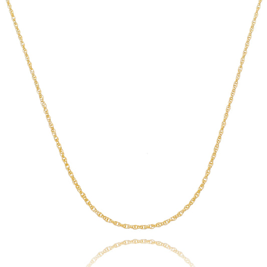 Corrente 45 cm banhada a ouro 18k - Biju & Cia.