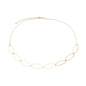 Choker elos ovais banhada a ouro 18k - Biju & Cia.
