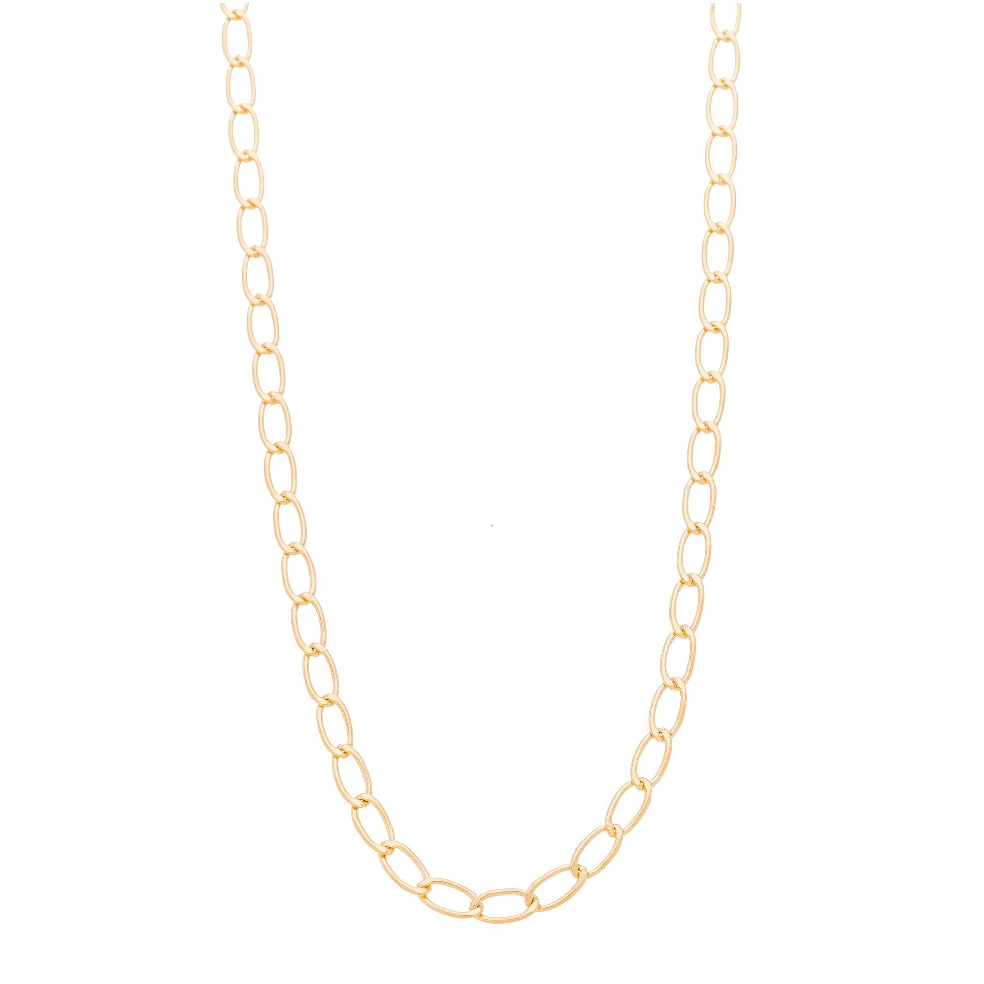 Corrente 60 cm banhada a ouro 18k - Biju & Cia.