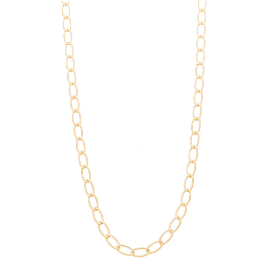 Corrente 60 cm banhada a ouro 18k - Biju & Cia.