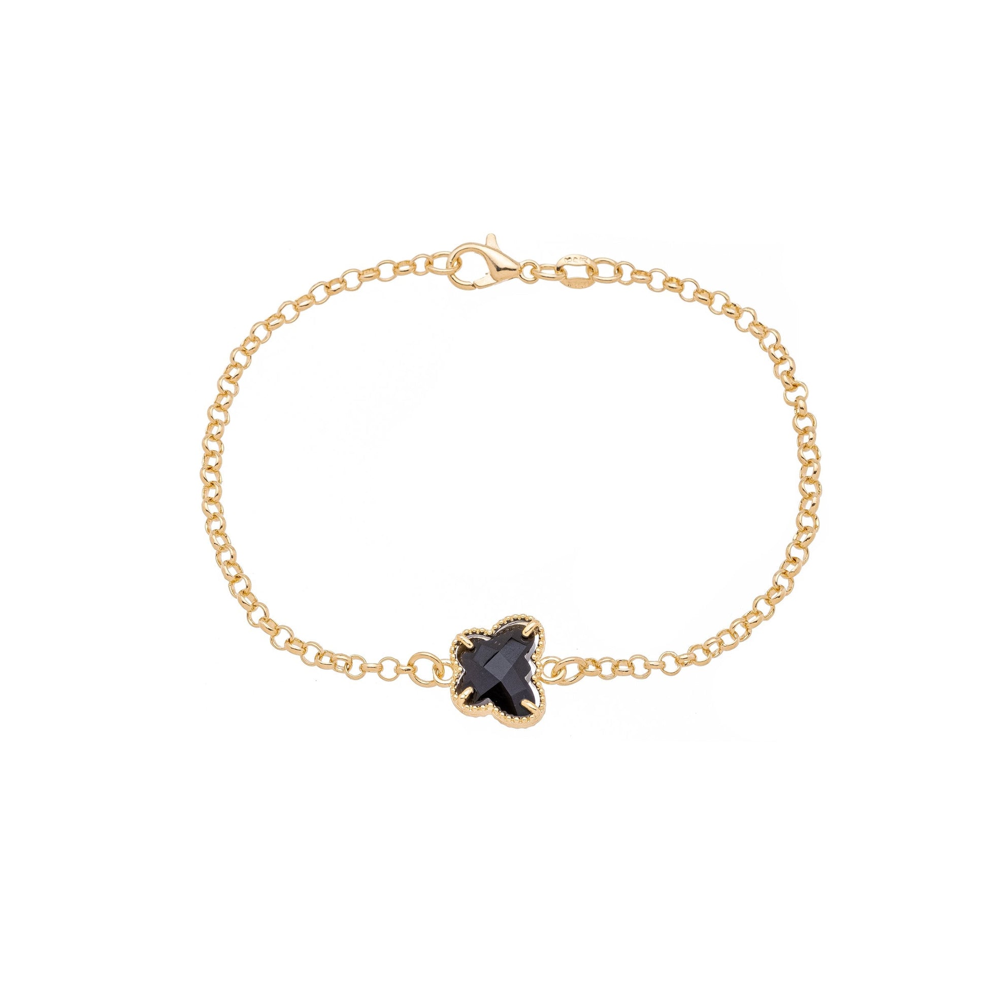 Pulseira de borboleta banhada a ouro 18k - Biju & Cia.