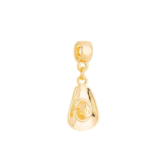 Berloque de chapéu banhado a ouro 18k - Biju & Cia.