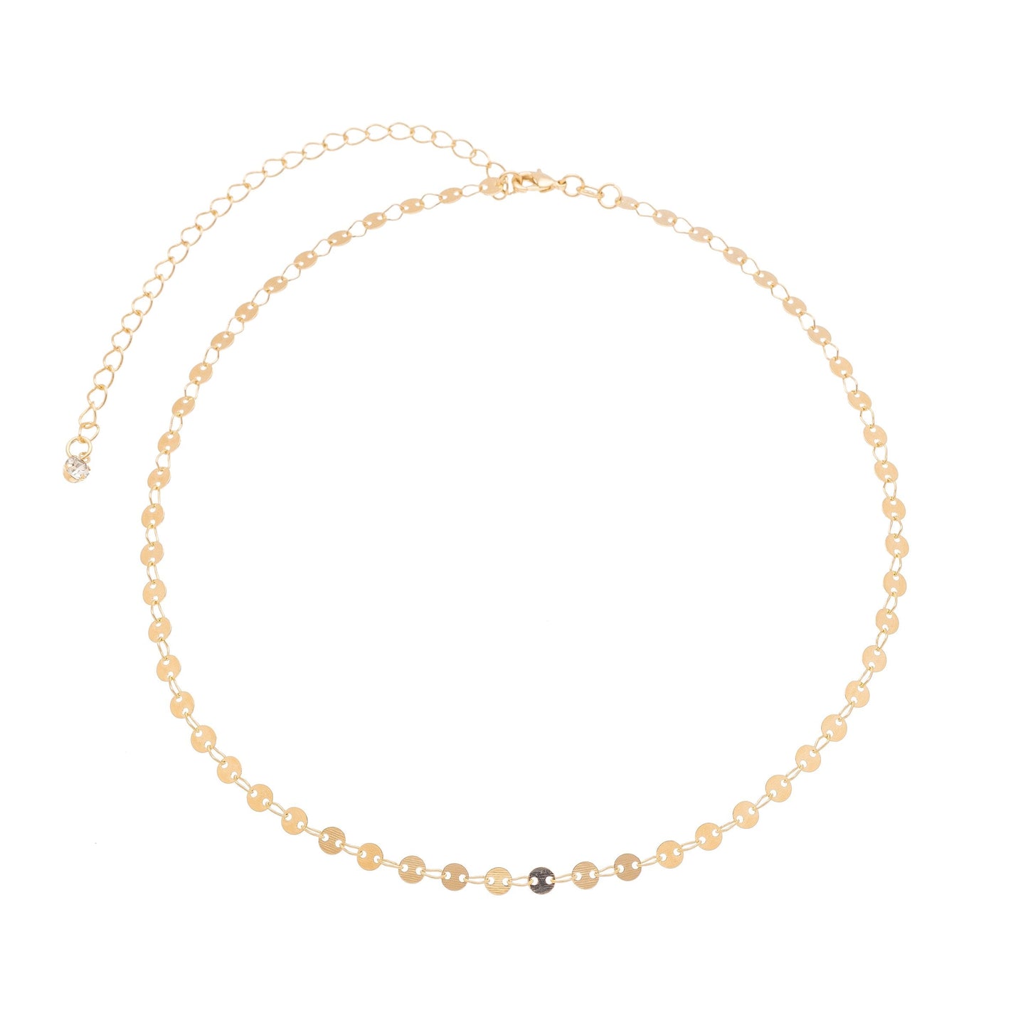 Choker medalhas banhada a ouro 18k - Biju & Cia.