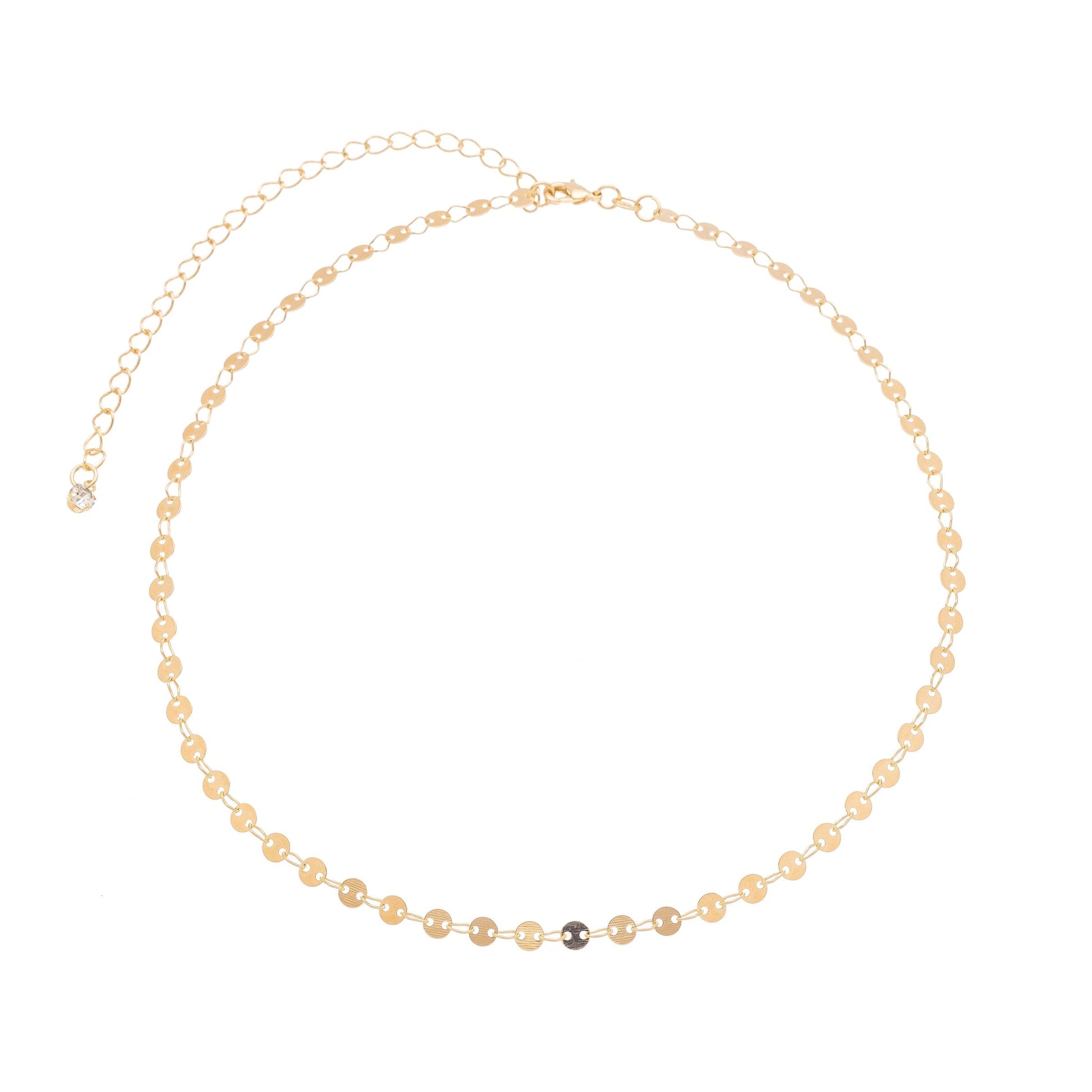Choker medalhas banhada a ouro 18k - Biju & Cia.