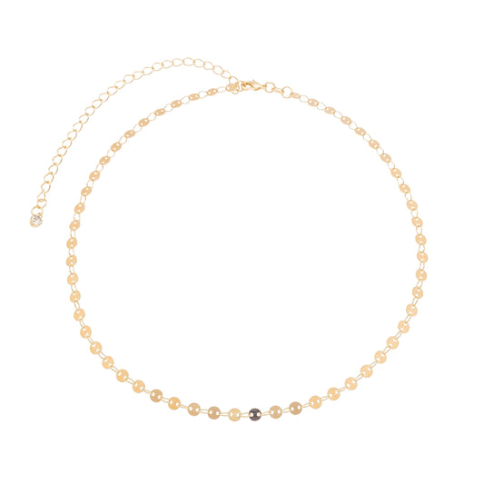 Choker medalhas banhada a ouro 18k - Biju & Cia.