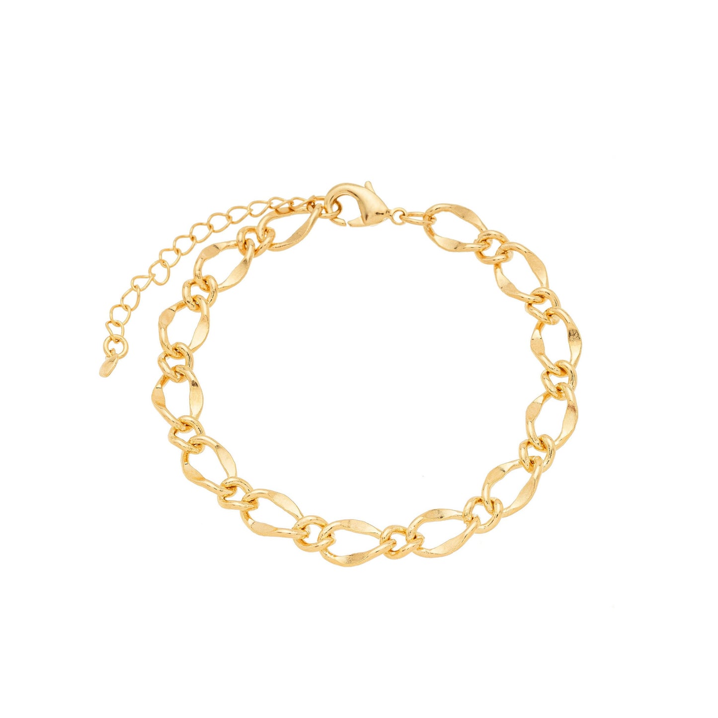 Pulseira elos banhada a ouro 18k - Biju & Cia.