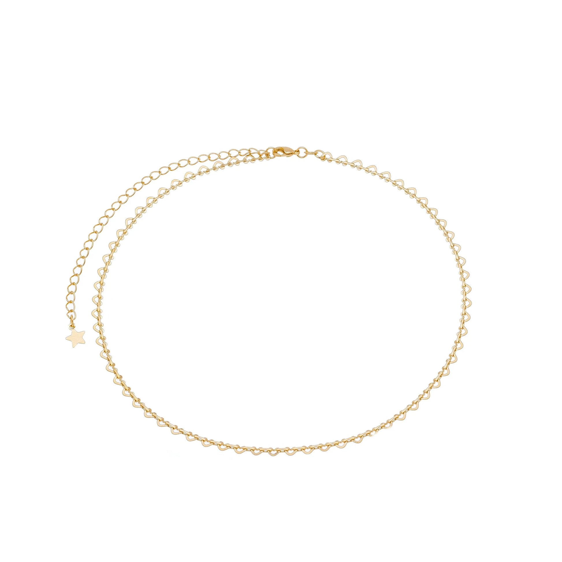 Choker corações banhada a ouro 18k - Biju & Cia.