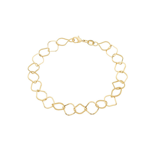 Pulseira losangos banhada a ouro 18k - Biju & Cia.