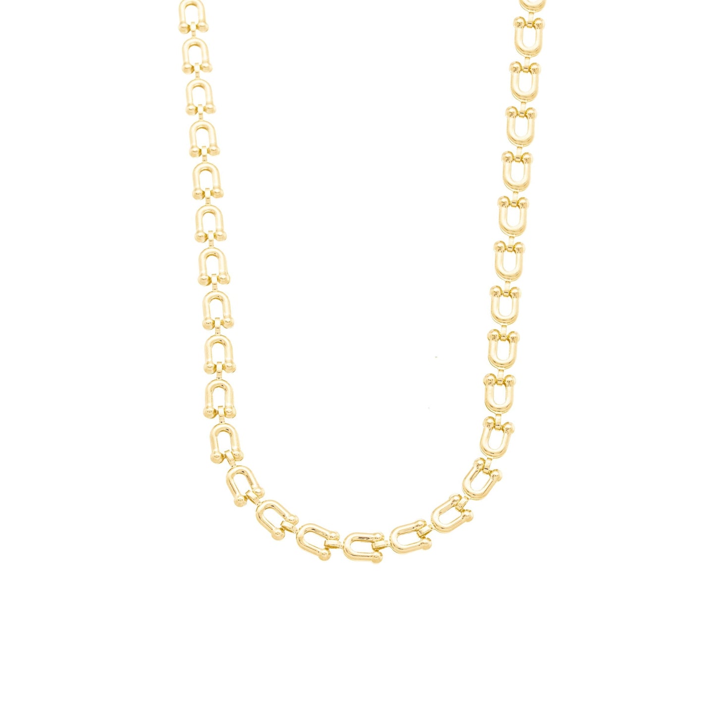 Gargantilha choker lisa banhada a ouro 18k - Biju & Cia.