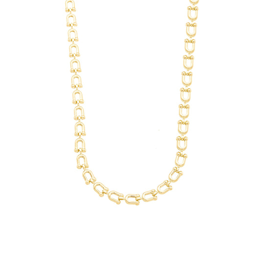 Gargantilha choker lisa banhada a ouro 18k - Biju & Cia.