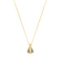 Gargantilha de Nossa Senhora de Aparecida cravejada banhada a ouro 18k - Biju & Cia.