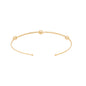 Bracelete com bolinhas banhado a ouro 18k - Biju & Cia.