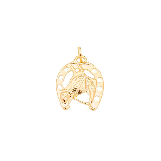 Pingente de cavalo banhado a ouro 18k - Biju & Cia.
