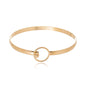 Bracelete círculo banhado a ouro 18k
