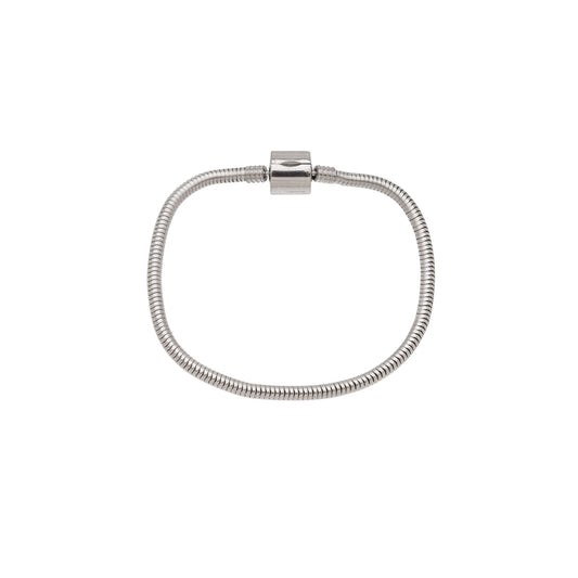 Pulseira inox com fecho tambor em aço inox - Biju & Cia.