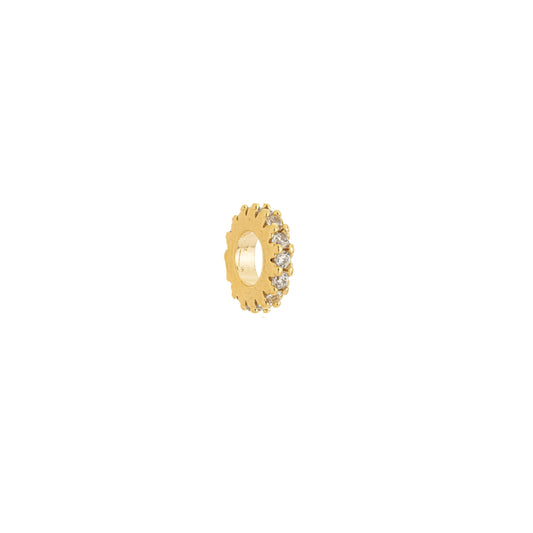 Separador de berloques com zircônias banhado a ouro 18k - Biju & Cia.