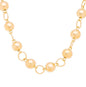 Choker bolas e círculos banhada a ouro 18k - Biju & Cia.
