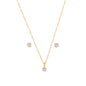 Conjunto ponto de luz banhado a ouro 18k