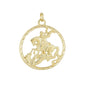 Pingente de São Jorge banhado a ouro 18k - Biju & Cia.