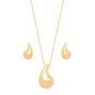 Conjunto de gota banhado a ouro 18k - Biju & Cia.