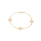 Pulseira de trevo banhada a ouro 18k - Biju & Cia.