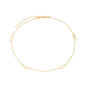 Choker de folhas banhada a ouro 18k