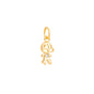 Pingente menino com zircônia banhado a ouro 18k - Biju & Cia.