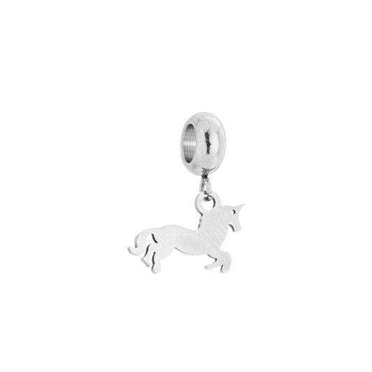 Berloque de cavalo em aço inox - Biju & Cia.