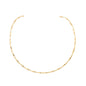 Choker com aro torcido banhado a ouro 18k - Biju & Cia.