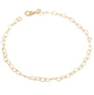 Pulseira com elos de coração banhado a ouro 18k - Biju & Cia.