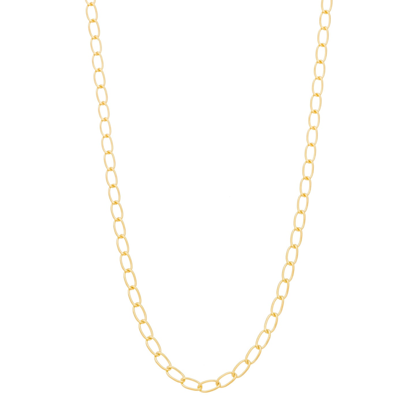 Corrente 70 cm banhada a ouro 18k - Biju & Cia.