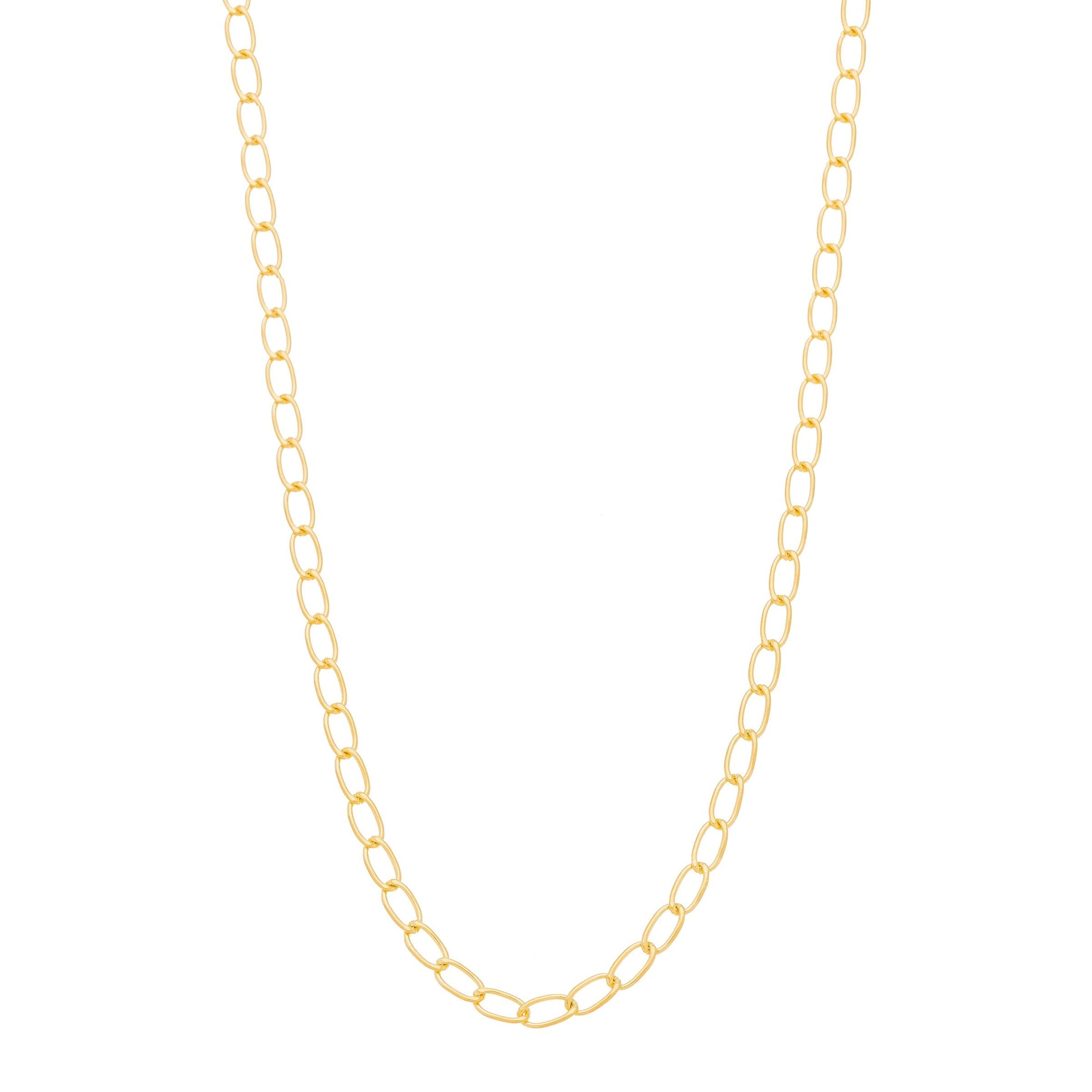Corrente 70 cm banhada a ouro 18k - Biju & Cia.