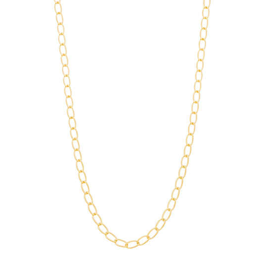 Corrente 70 cm banhada a ouro 18k - Biju & Cia.