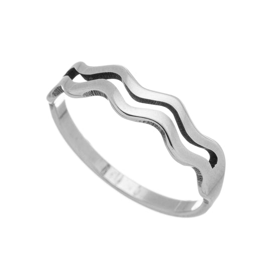 Anel ondulado em aço inox